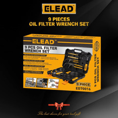 ELEAD 9-Piece Ultimate Oil Filter Wrench Set – Professional Oil Filter Removal