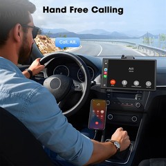 Carplay Screen for Car, 9” Wireless CarPlay & Android Auto- Upgrade Portable…