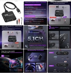 Avedio Links 4K HDR HDMI ARC Audio Extractor Converter Optical Toslink SPDIF