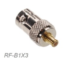 BNC Female to MCX Male 50Ω impedence Coaxial RF Adapter, CablesOnline RF-B1X3