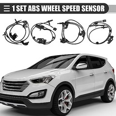 ABS Wheel Speed Sensor, for Toyota RAV4 4WD 08-12, Metal, 89542-42050, Black,