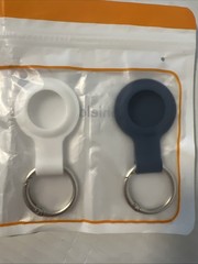 AirTag Holder Set of 4, New, Black/White/Blue/Red