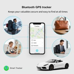 2 Pack GPS Tracker for Vehicles Work with Find My (iOS Only) Real Time Mini Car