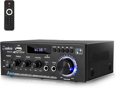 Compact 300W Wireless Bluetooth Audio Amplifier with USB & SD Card Inputs