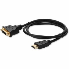 AddOn HDMI2DVIDMF3F 3ft HDMI M-F to DVI-D F Black Cable
