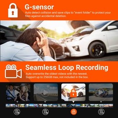 Vantrue N4 3 Channel 4K Dash Cam, 24 Hours Parking Mode, Support 512GB Max, USA