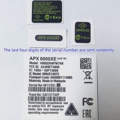 DIY Motorola APX6000XE Radio Speaker Grille Aluminum Plate Body Case Label Badge