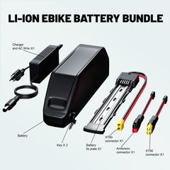 52V 25Ah Hailong Lithium Battery 50A BMS 100W-2500W with Samsung Cells