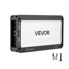 VEVOR Car Audio Amplifier Car Amplifier 4-Channel Class D Max. 4x500W at 4 Ohms