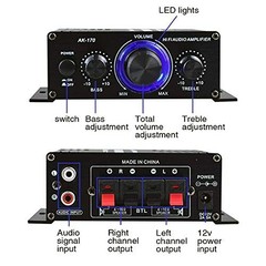 Origin small 2ch audio amplifier output 20W + 20W aluminum body simple function