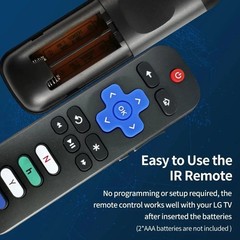 RC280A Replacement Remote Control for TCL Hisense Onn Philips Roku TV (No Stick)