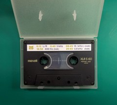 5in1 Test/calibration tape for Nakamichi cassette decks: L/R+Speed+Azimuth+Level