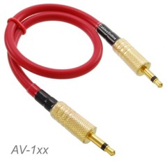 3.5mm (1/8″) TS Mono Male to Male Ultra Flex Red Audio Cable [Multi-Length]