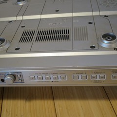 Sony 7 in. LCD TV Clock Radio ICF-CD555TV Under Cabinet Retro Gaming Composite