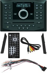 Jensen JWM62A Wallmount Bluetooth RV Stereo with App Control, DVD|CD|USB|AUX|RCA