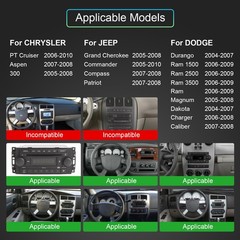 For Chrysler 300C 2004-2007 Android 15 Carplay Car Stereo Radio GPS Navi WIFI BT