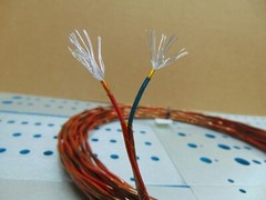 25 feet 16 AWG Silver Plated Copper Kapton Speaker Wire 2 Twisted SPC Vintage