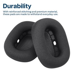Ear Pads Replacement for AirPods Max Mesh Fabric with Silicone Layer–Space Grey