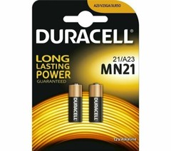 2 Pcs Duracell A23 23A, A23BP, GP23, MN21, 21/23 12V Alkaline Battery