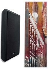 2 Rockville RockSlim Black Home Theater 5.25″ 240w Easy Wall Mount Slim Speakers