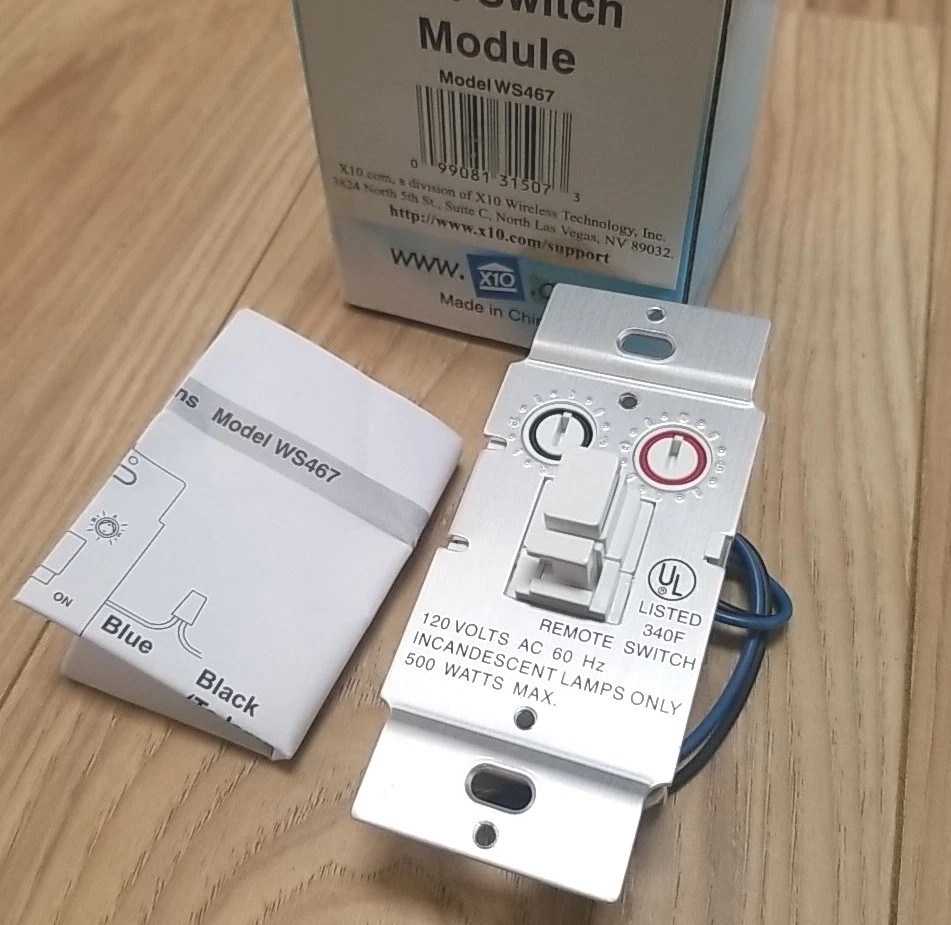X10 Wall Switch Module Model WS467 Free Shipping , Read
