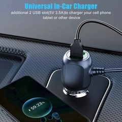 Compact USB Dash Cam Car Charger Cable Power Cord Supply for Camera GPS