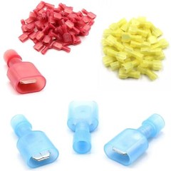 500PCS Nylon Spade Insulated Crimp Connectors Quick Disconnect Wire Terminals