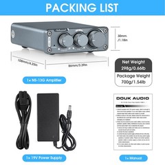 Mini 2.0 Channel Digital Amplifier Class D Stereo Desktop Audio Amp 100W+100W