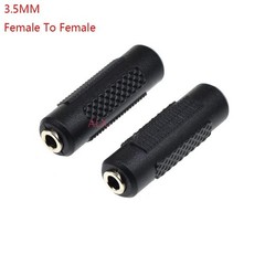 1pc Stereo 3.5mm Aux Female to Female 1/8″ Jack Audio Coupler Adapter Converter