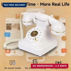 Bluetooth Rotary Landline Phone, Retro Bluetooth Home Phone, Vintage Old Fashion