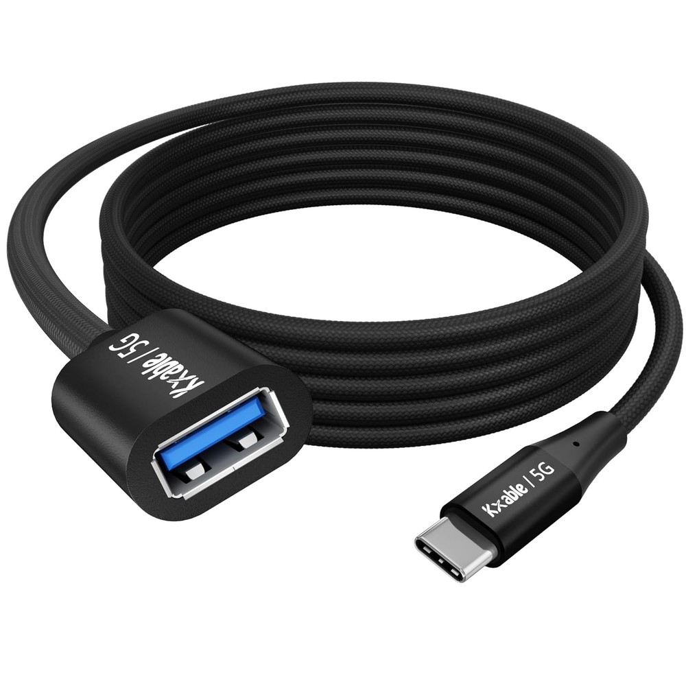 USB C to USB Female Cable 6FT, Type-C Male to USB A 3.1 Female OTG Cable, 5Gbps