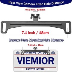 Backup Camera Holder License Plate Bracket