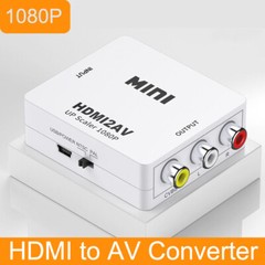 HDMI To AV RCA CVBS Adapter 1080P Audio Video Converter for PS3 PS4 DVD PC To TV