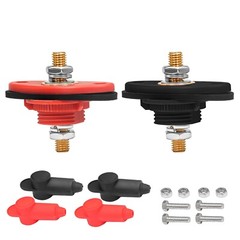 Recoil BTTP-38 High Current 3/8” Feed-Thru Panel Battery Terminal Connectors