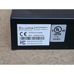 Luma Network Video Recorder Black Solid LUM-510-NVR-4CH 4-Channel NVR 510 Series