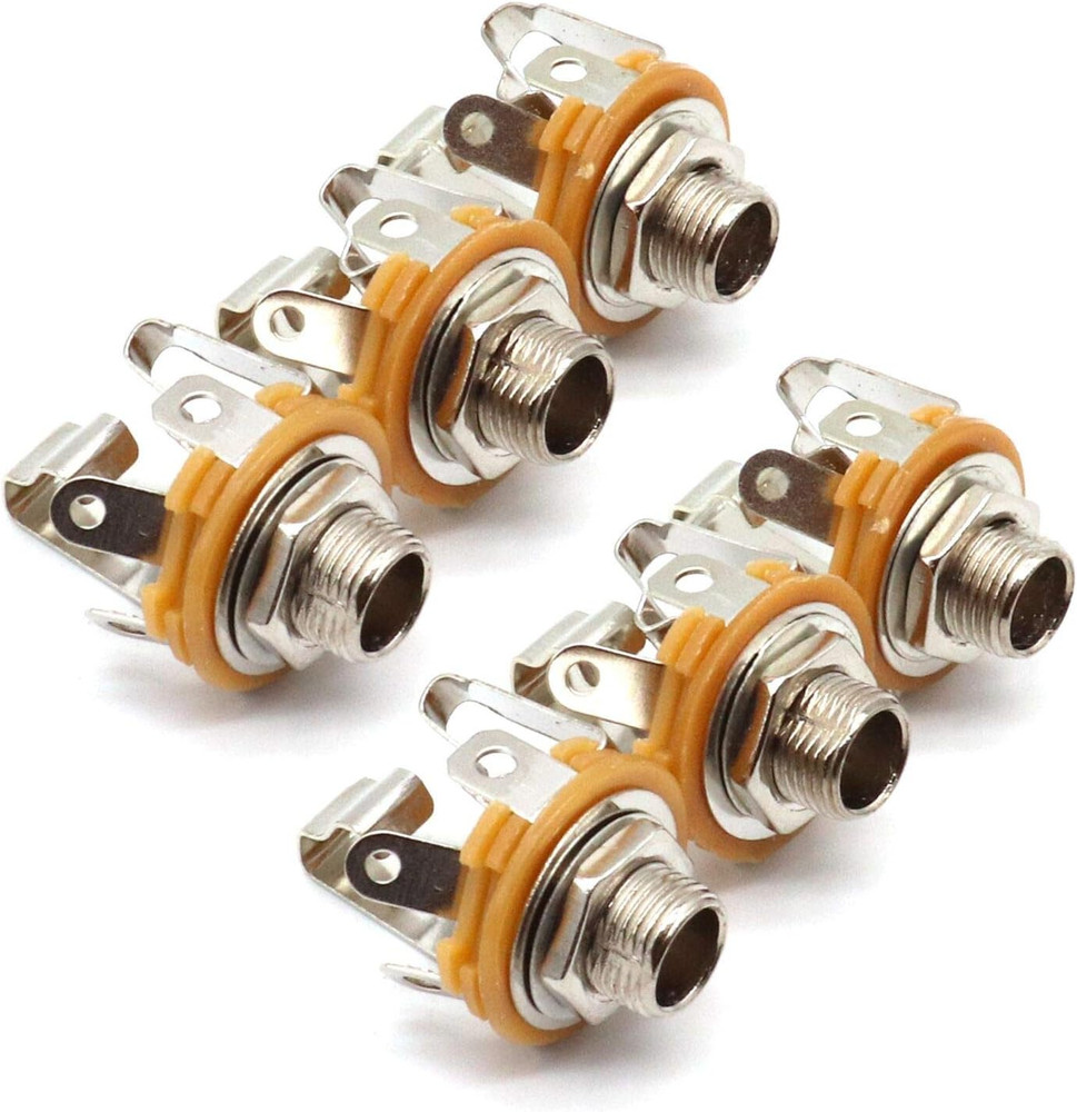 6.35Mm (1/4Inch) Female Stereo Socket Panel Mount Jacks, Patch Cables, Microphon