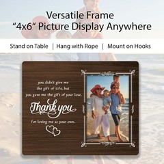 PSBGPC Thank You for Loving Me As Your Own Picture 4×6 inches, wood