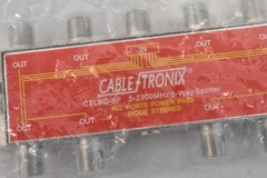 Cabletronix Coax 8 Way Splitter All Ports Power Passing 5-2300MHz CTLBD-8P