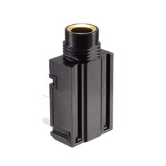 uxcell PCB Mount 6.35mm 9 Pin Socket Headphone Stereo Jack Audio Video Black