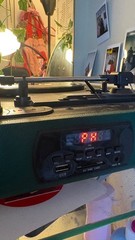 Dark Green Record Player Perfectly fine! Just barely Used it 3