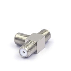 F Type Connector Triple 3 Way Splitter TV RF Coaxial Coax Adapter USA