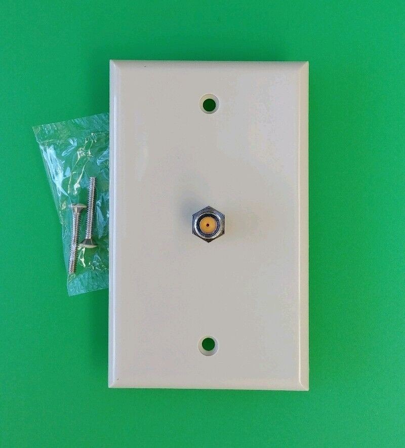 Wall Plates Single Coaxial Cable Ivory Color Perfect vision WPSNPISC-05