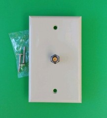 Wall Plates Single Coaxial Cable Ivory Color Perfect vision WPSNPISC-05