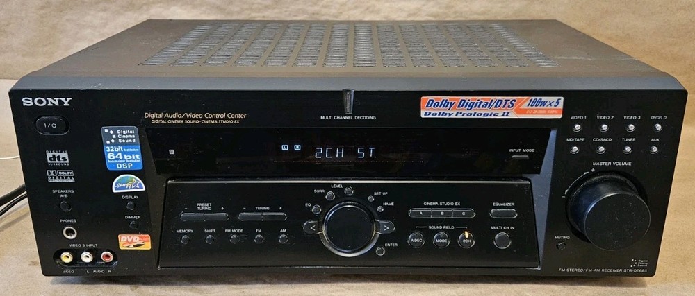 Sony STR-DE685 5.1 Ch AV Home Theater Surround Sound Receiver Stereo System READ