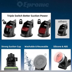 Industrial Strength Carplay Suction Mount for Ultimate Stability – 7-10.26 Inch