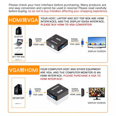 VGA to HDMI 1080P Full HD Mini VGA to HDMI Audio Video Converter Adapter New