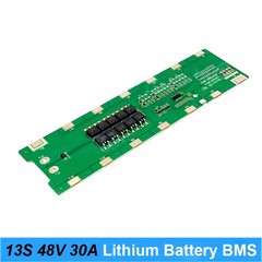 DIY 48V 13S6P 18650 Battery Pack Box with 13S 30A BMS + Holder & Nickel Assembly