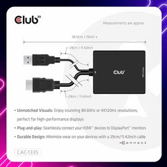 PC Laptop Gaming Console to Monitor HDMI Active Adapter
