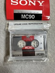 Sony MC-90 Microcassette 180 Min Voice Recorder Tape New Sealed