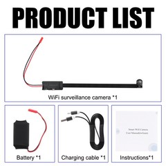 Full HD 1080P 4K Cam Wireless WiFi Security Mini Micro Pinhole Screw DIY Cam DVR